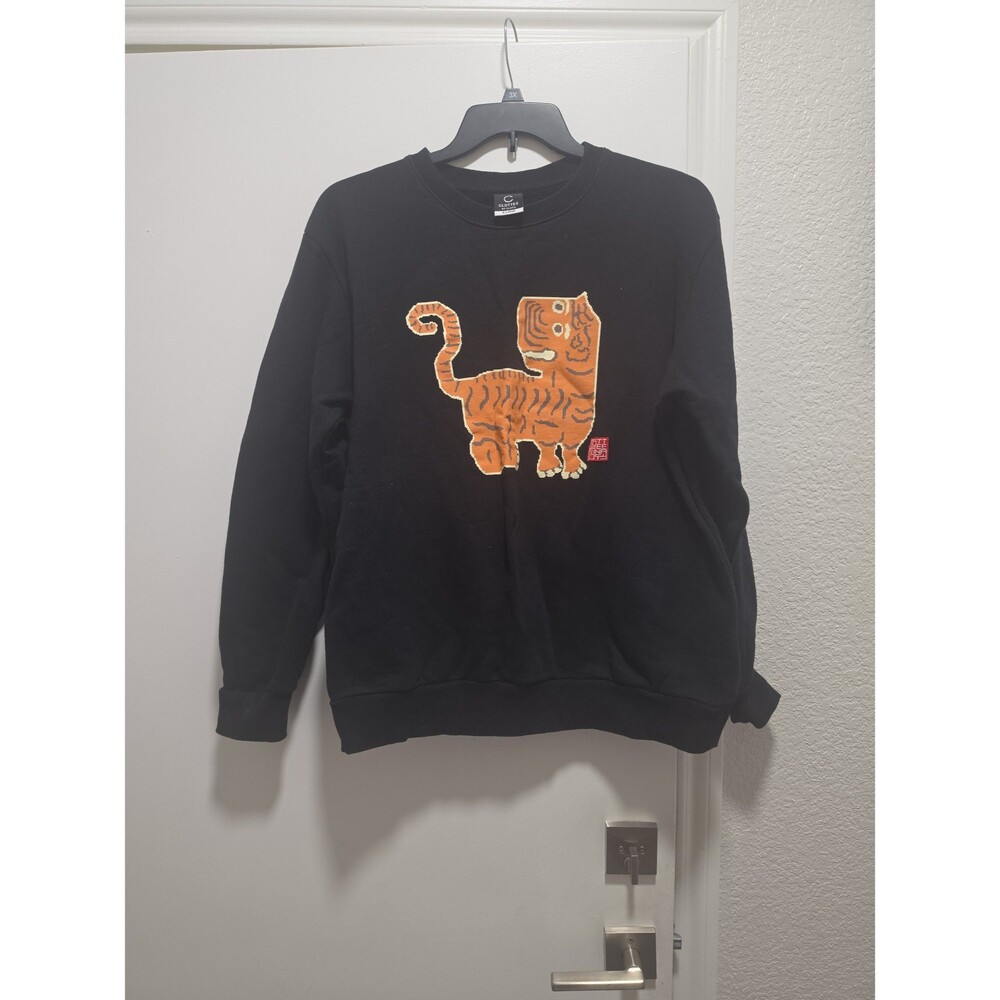 CLOTTEE Pixel Tiger Sweatshirt Sz XL